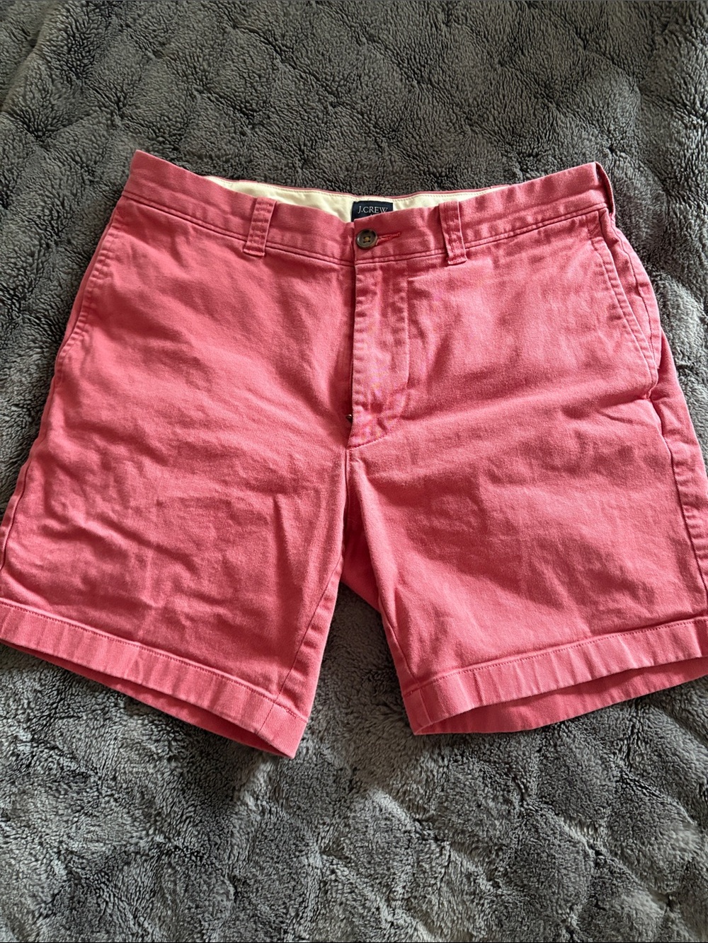 J. Crew Men’s Red Flat Front Chino Shorts